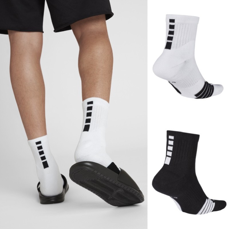 DY• NIKE ELITE MID 襪子 運動襪 白黑 中筒 菁英 籃球 耐磨 舒適 SX7625-100 013