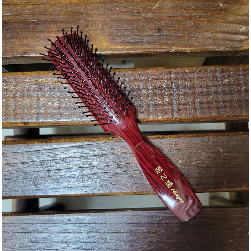 髮之逸 紅木紋小直梳 17.5cm