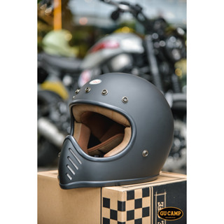 現貨免運 GU CAMP騎士部品 RAW Vintage lll 復古 山車帽 越野 全罩 小帽體 安全帽 消光黑
