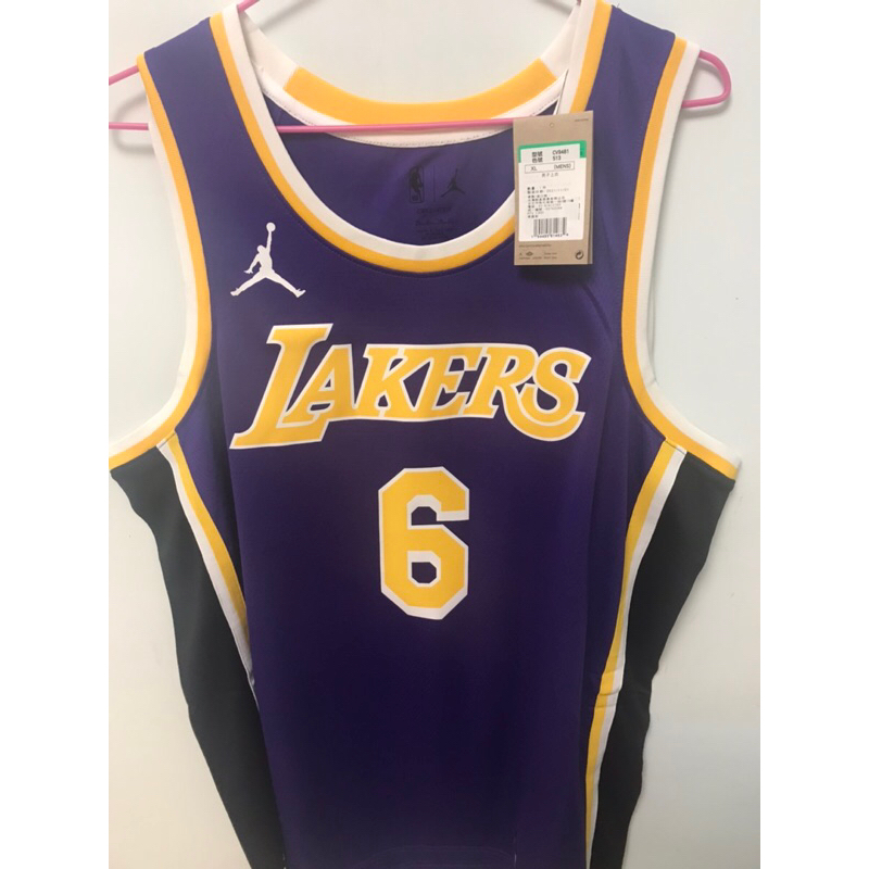 全新含吊牌 NIKE Air Jordan NBA洛杉磯湖人隊Lebron James 球衣 XL號