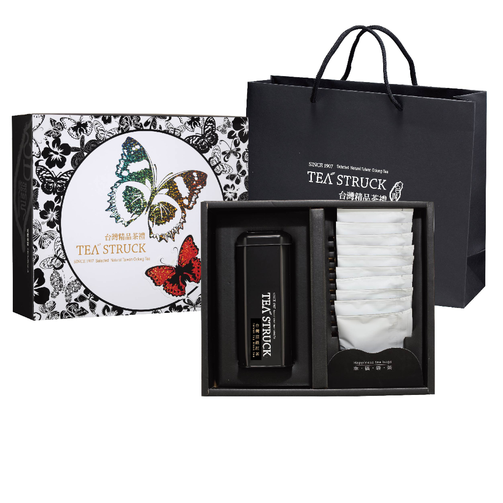 TEA STRUCK 台灣頂級紅玉+龍眼木炭茶禮盒 百貨熱銷 茶葉