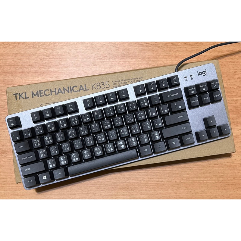 羅技 K835 TKL 機械鍵盤 黑色 青軸