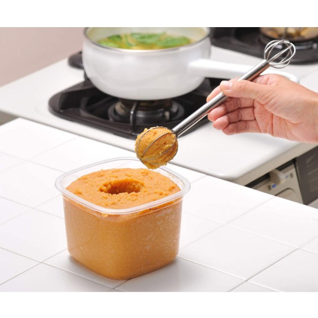 日本代購 leye 日本製 味噌挖勺 攪拌器 雙頭 味噌 挖勺 打蛋器 計量棒 雙頭攪拌器 料理 miso 味噌