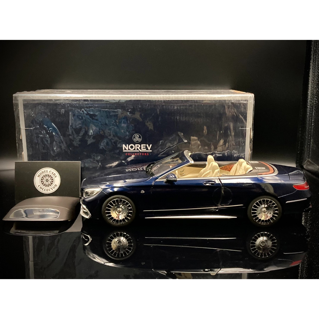 【收藏模人】 Norev Mercedes-Benz S650 Cabriolet 2018 深藍 1:18 1/18