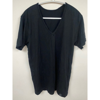 Uniqlo Heattech V領 T恤 短袖 黑色 S號 發熱衣