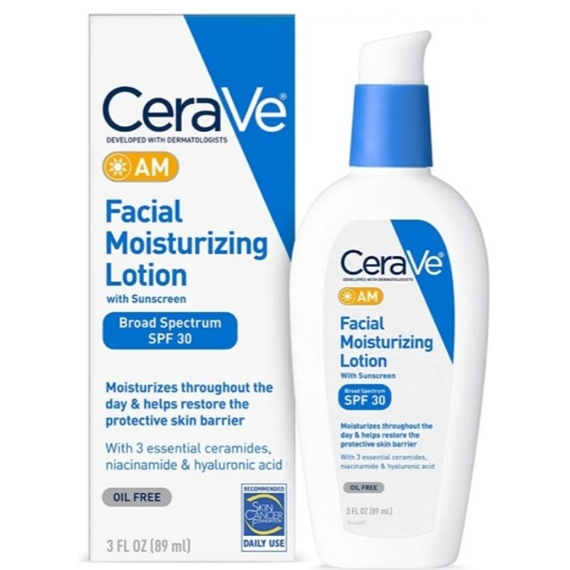 (現貨) CeraVe 適樂膚 AM 臉部保濕乳液 防曬SPF30  (89ml)