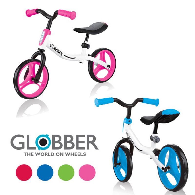 【GLOBBER 哥輪步】法國 GO-BIKE AIR 滑步車-共兩色(平衡車、充氣胎、兩用車)