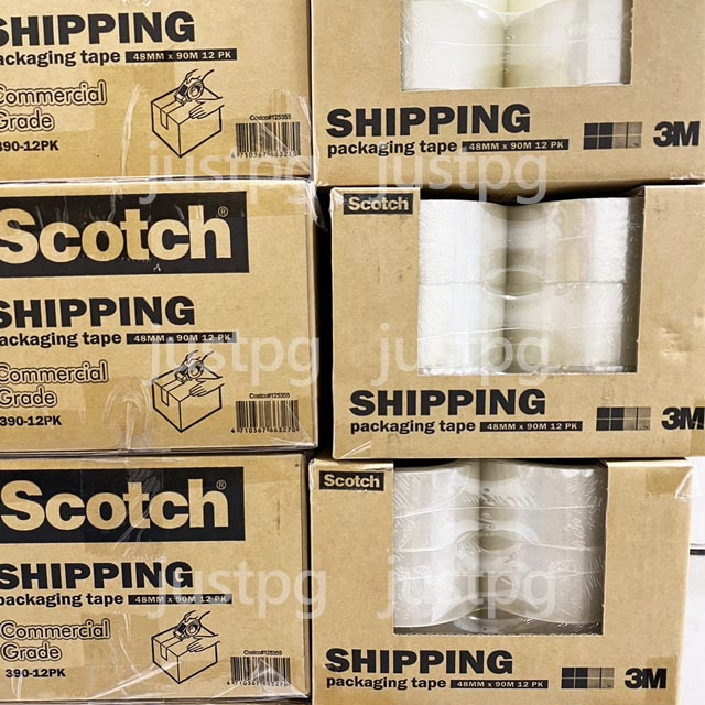 【3M】Scotch透明封箱膠帶 透明膠帶 4.8公分x90公尺 一組12入 好市多costco 現貨 48x90寬膠帶