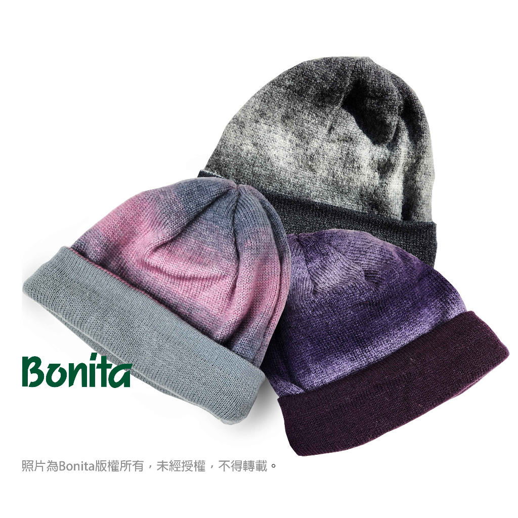 【Bonita】韓國製/漸層色毛線帽/690-7598