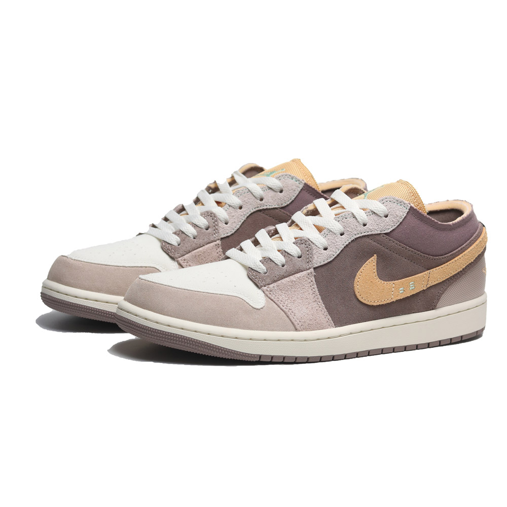 NIKE 籃球鞋 AIR JORDAN 1 LOW SE CRAFT 灰卡其 男 DN1635-200