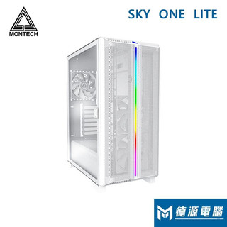 MONTECH 君主機殼 《SKY ONE-LITE 白》顯卡長35/前置Type-C