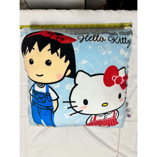 [全新] 正版三麗鷗 Hello Kitty &小丸子 抱枕 車用枕 靠枕