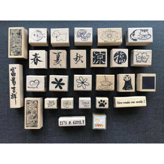 【Micia Crafts】絕版楓木印章 木頭印章 橡皮印章 手工卡片DIY (Part VI)