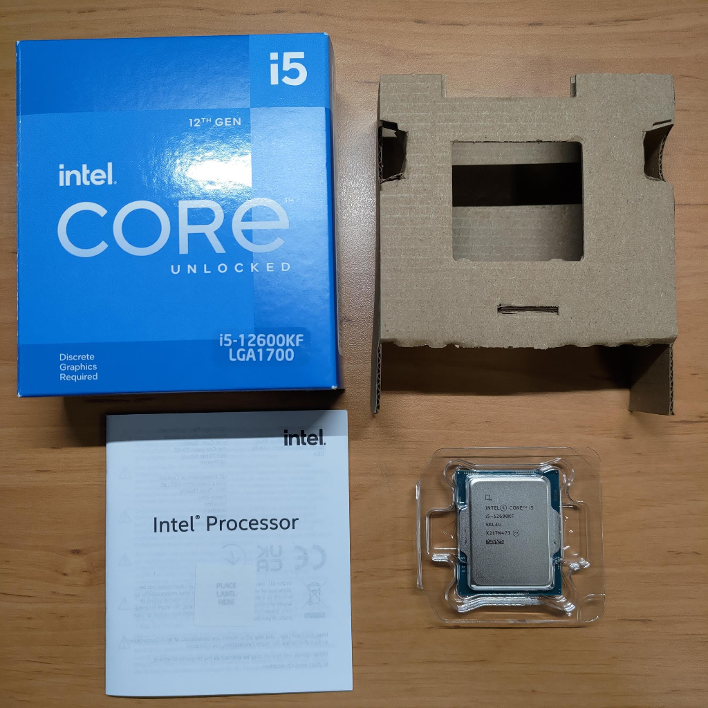 中古品保固內 原廠盒裝 Intel Core i5 12600KF 第12代 CPU 非12400 12500