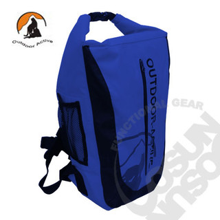 【Outdoor Active】暢銷款 專業壓縮防水背包 WaterProof 500D 40L 深藍 OA-WP01