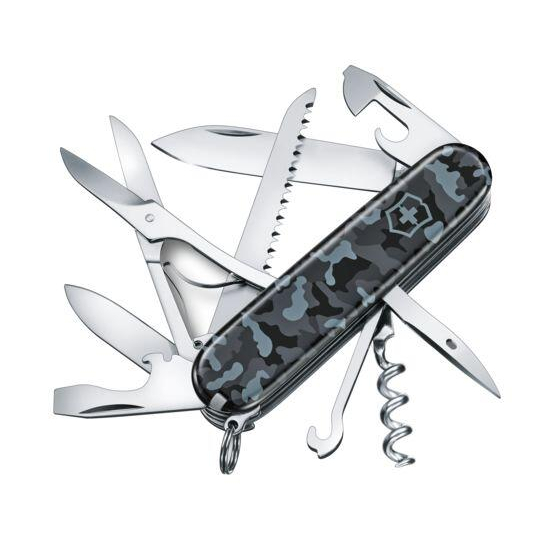 【電筒魔】全新 VICTORINOX Huntsman 15種功能瑞士刀 1.3713.942 ( 海軍藍 迷彩 )