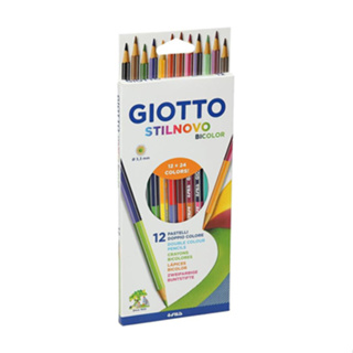 義大利 Giotto Stilnovo 雙色彩色鉛筆 12色 (GO2569)
