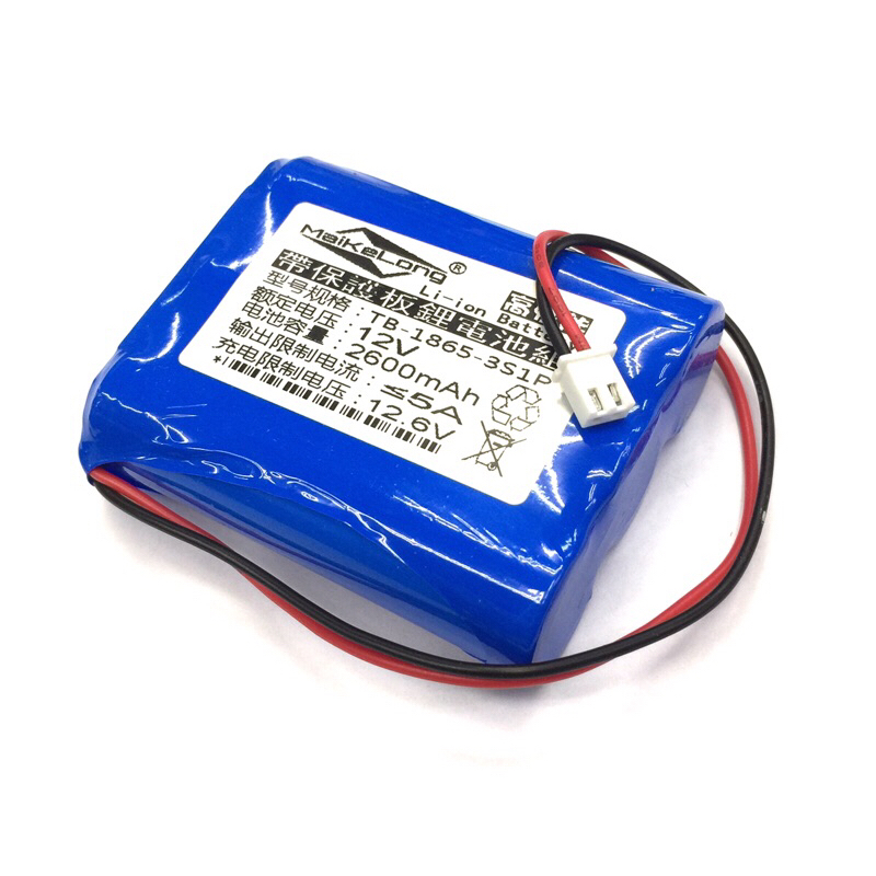 18650 三入串聯 12.6V 2600mAh 加保護板 充電式鋰電池