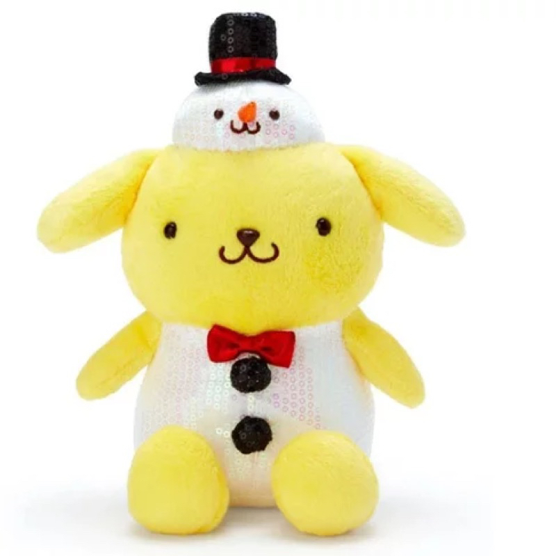 日本正版 布丁狗 聖誕節 亮片絨毛娃娃 玩偶 現貨