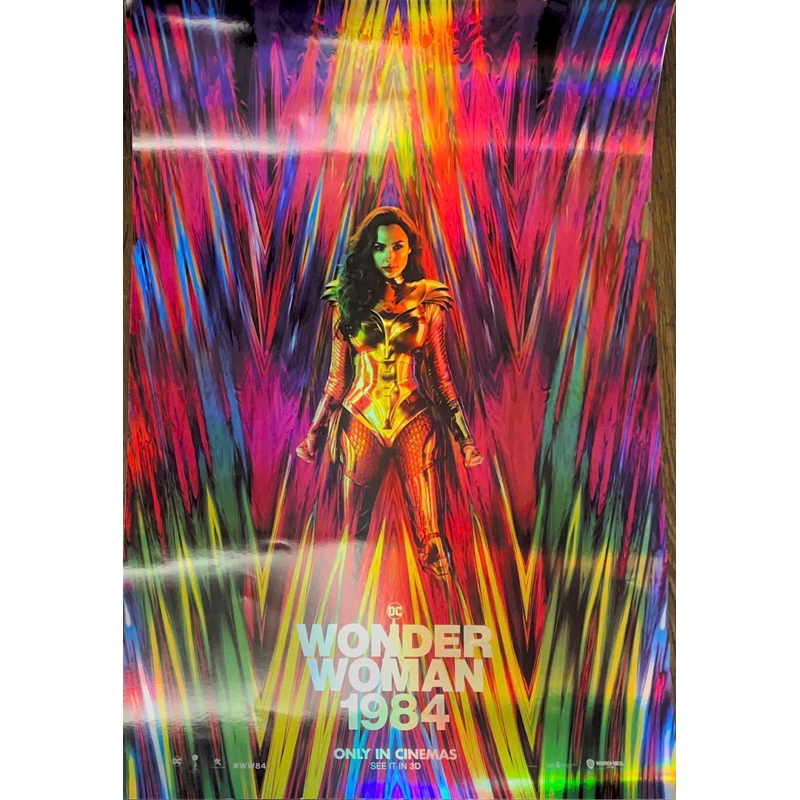 神力女超人1984 二手電影海報 兩入
