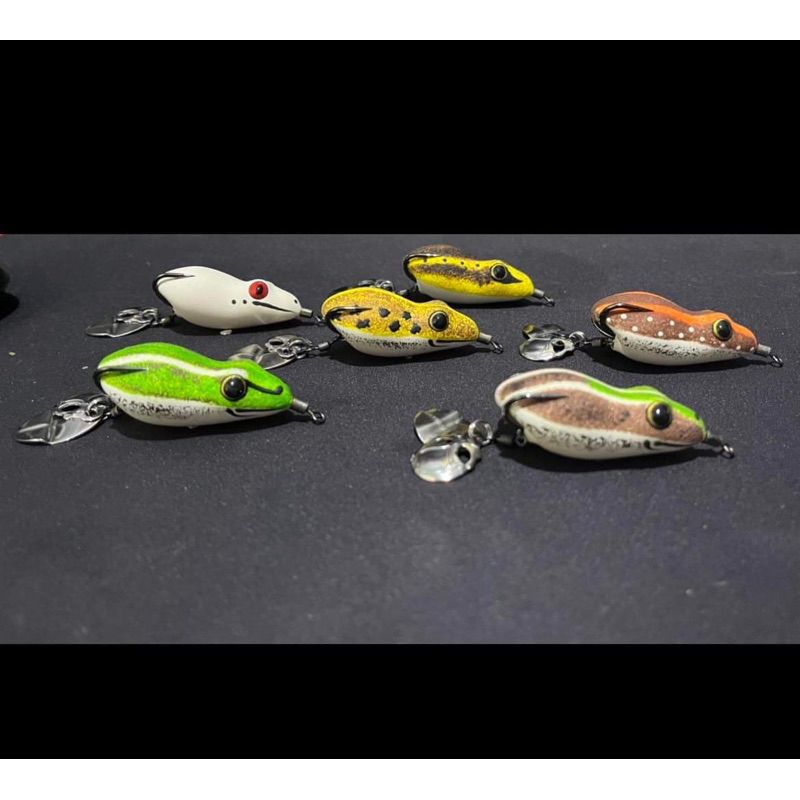 [泰國青蛙]🇹🇭ptlure 🇹🇭漁獵大戰神10-14g雷蛙路亞 雷強打呆泰國鱧呆呆魚虎雷魚台雷釣魚軟蛙獵黑蛋蛙