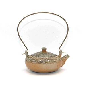 手工柴燒陶製 金香提壺 約180ml 白邦琮老師作品「茶有大益」