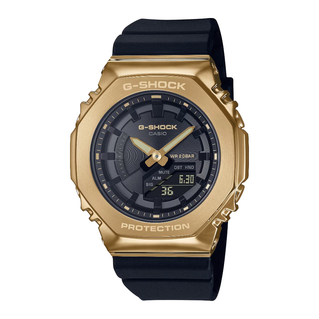 【CASIO卡西歐】G-SHOCK系列 指針/數位雙顯電子錶(GM-S2100GB-1A)實體店面出貨