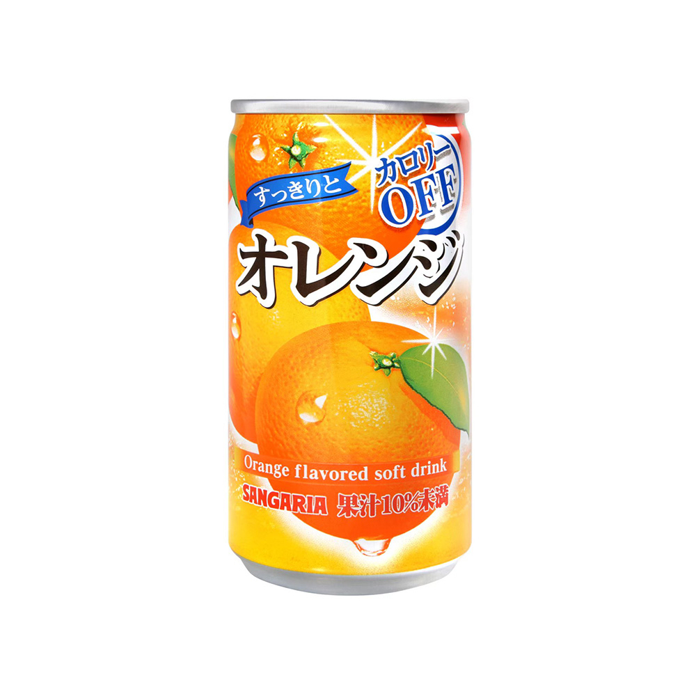 SANGARIA 橘子風味飲料 182ml【Donki日本唐吉訶德】
