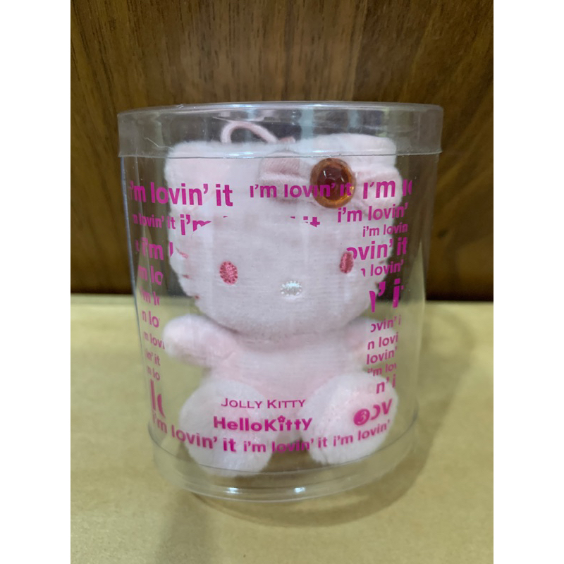 Hello Kitty 麥當勞收藏品～2004年出品 水晶絨毛娃娃吊飾