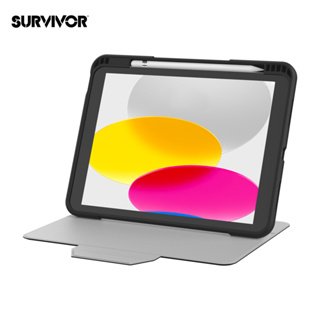 Griffin Survivor Rugged Folio iPad 10代10.9吋軍規防摔保護套-黑色