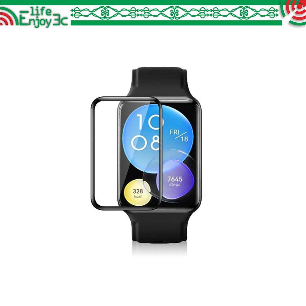 EC【3D曲面複合】Amazfit Bip 3 / Bip 3 Pro 熱彎膜 PMMA+PC 防刮 耐刮 全螢幕保護膜