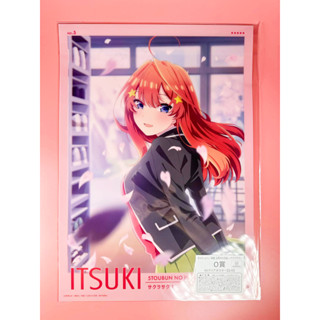 2/20新品到貨- 日空版~ 一番賞 五等分花嫁 - 櫻花綻放~ O賞 中野五月 A3尺寸塑膠半透明海報