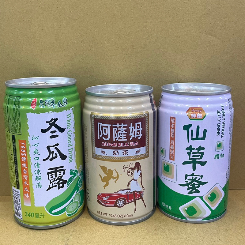 ［便宜本舖］吉津 冬瓜露 仙草蜜 阿薩姆奶茶340ml/罐