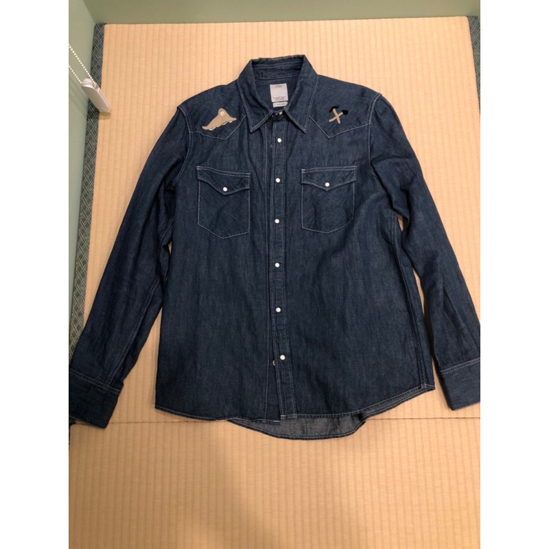 VISVIM 16AW SOCIAL SCULPTURE SHIRT ONE WASH APPLIQUE 襯衫 牛仔