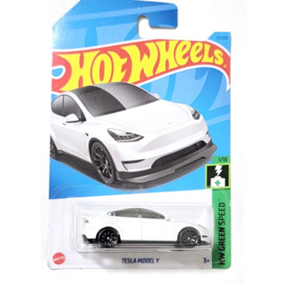 特斯拉Tesla【M3G017 模型車1/64】風火輪紅白藍灰小汽車 Model 3 Y Roadster 皮卡