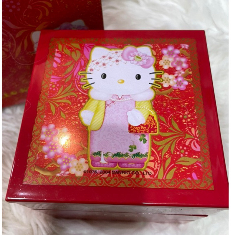 日本進口Hello Kitty中華系列風三層置物收納盒或便當盒