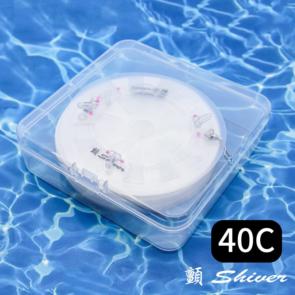 顫Shiver~釣組線盤40C-直徑10.5cm-50入/100入/200入+線盤透明收納盒~釣魚~收納~