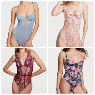 現貨《LS 檸濏選品》Victoria’s Secret 維多利亞的秘密 蕾絲拼接 連體衣 塑身衣 連身睡衣 鋼圈內衣