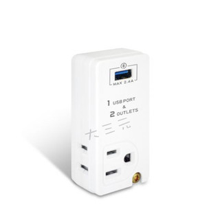 聖岡科技 動力公牛 美式電源分接插座 電源插座 PB-62U(同TNT-62U) 1USB+2插座3P+2P