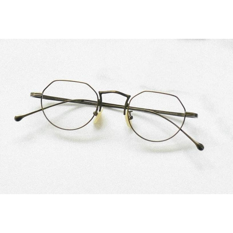 CLASSICO T33 C7 鏡框顏色：亞金 眼鏡屋 鈦金屬 復古框 純鈦 文青 膠框 手工眼鏡 金屬眼鏡 手造眼鏡