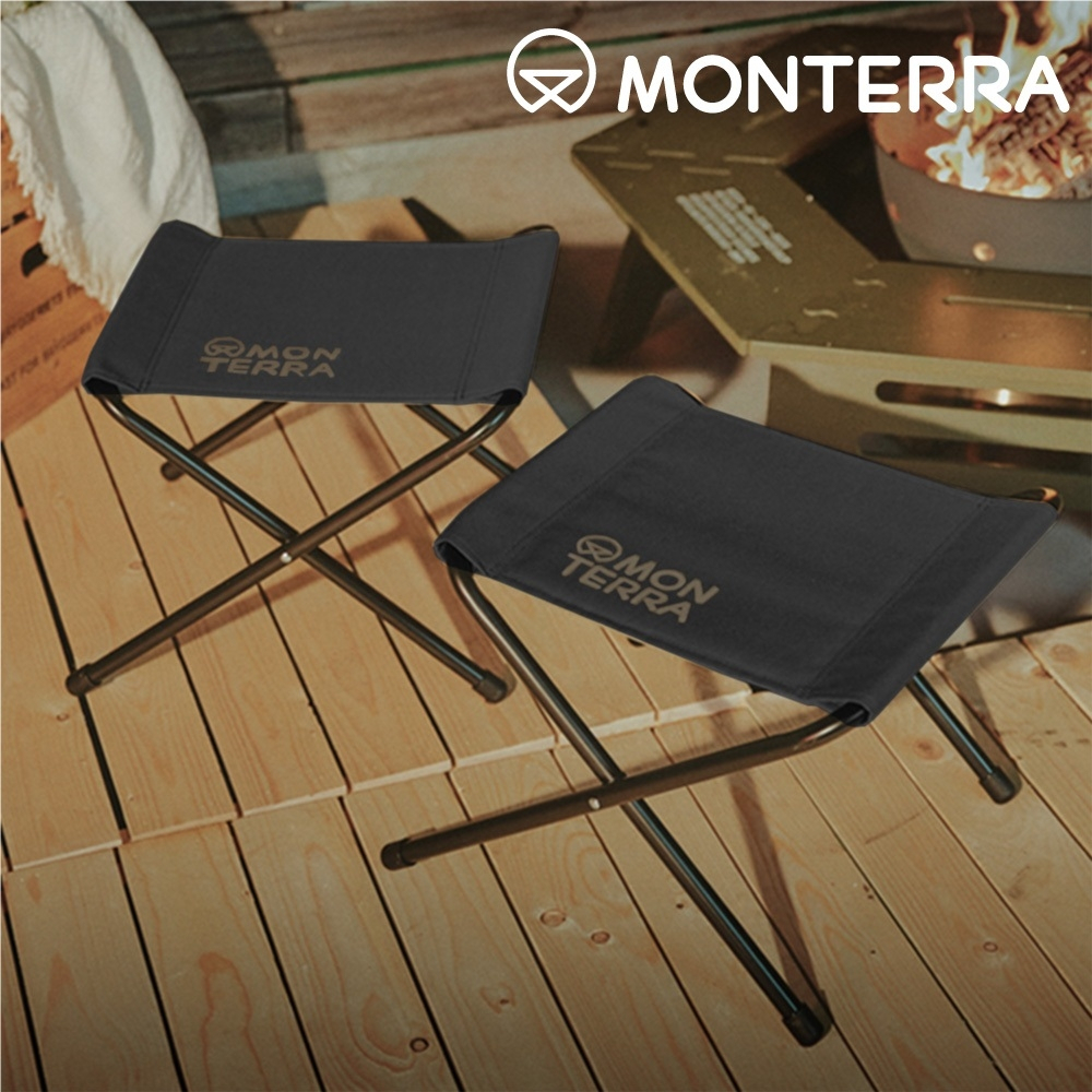 Monterra Wide BBQ Chair  黑色 / 2入 便攜式燒烤椅 露營、野餐的最佳選擇