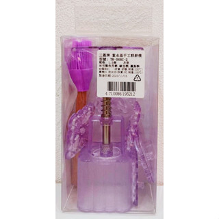 =海神坊=TR-068C 2.5吋 三箭牌紫水晶手工糕餅壓模 方形壓印 1.5兩 月餅 鳳梨酥贈小毛刷 5入1200免運