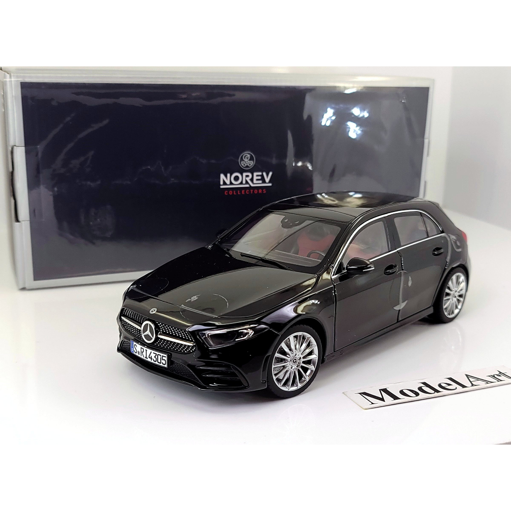 【模型車藝】1/18 Norev Mercedes-Benz A-Class W177 A180/A250黑【金屬全開】