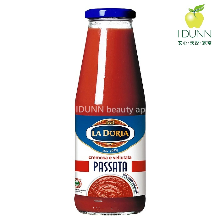 超取最多4瓶。義大利LA DORIA 番茄泥/Tomato Passata 690G淨重 原裝進口 蕃茄泥，IDUNN