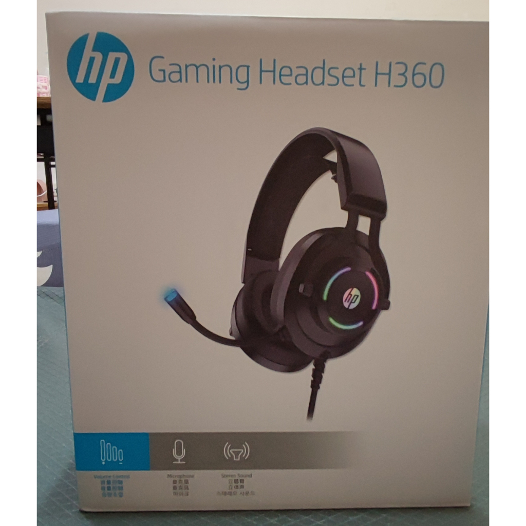 免運再降價【HP 惠普】H360 有線電競耳麥 全新未拆封