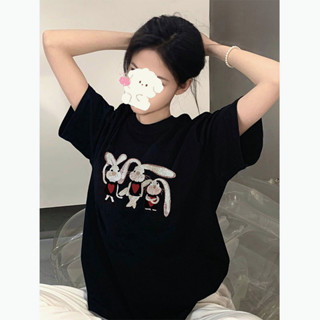 【林木木】100%純棉 衣服 短袖 t恤 韓版上衣 短袖上衣 古著 運動上衣 復古 oversize t恤 女生上衣