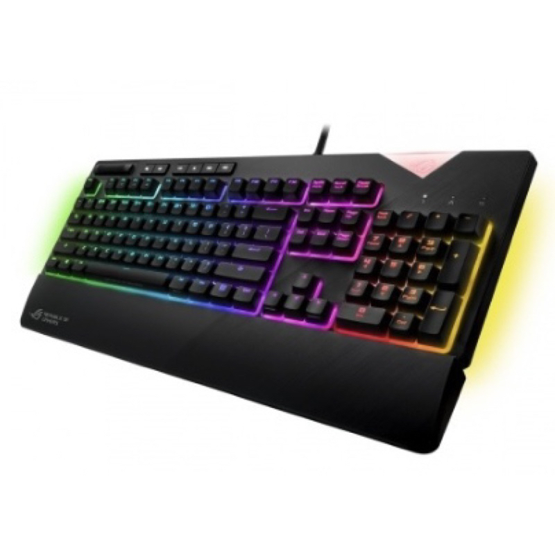 ASUS華碩 ROG STRIX Flare RGB機械鍵盤電競鍵盤/有線/黑色/中文/銀軸/RGB