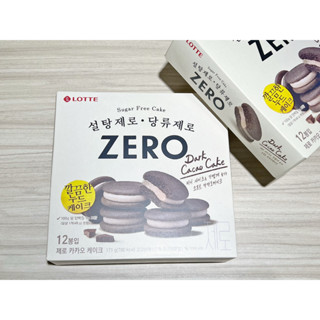 韓國Lotte 樂天 Zero巧克力 夾心蛋糕 一盒12入