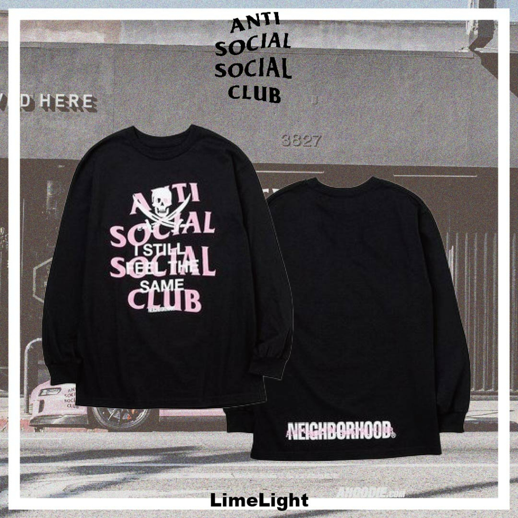 ☆LimeLight☆ Anti Social Social Club Neighborhood 雙刀骷髏 NBHD 黑