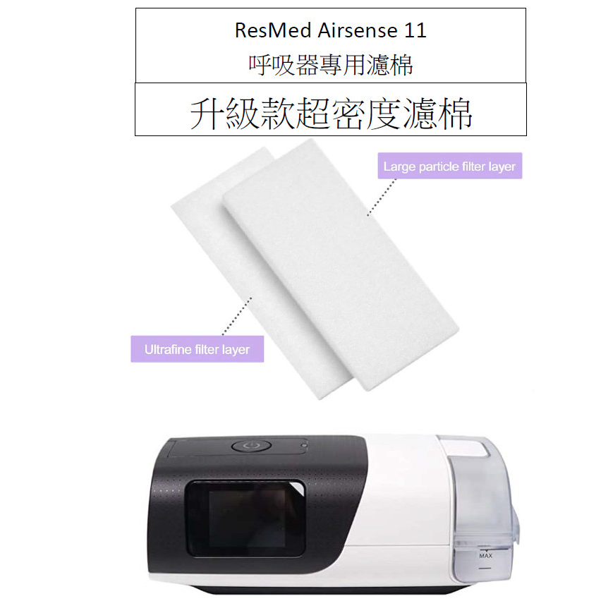 ResMed Airsense 11 升級款HEPA等級 瑞思邁 呼吸器 濾棉